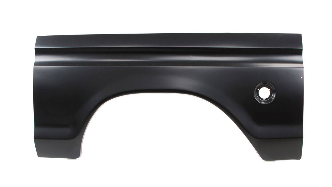 Bedside Repair Panel with Round Filler Hole, Driver, Styleside, 1973-76 Ford Truck