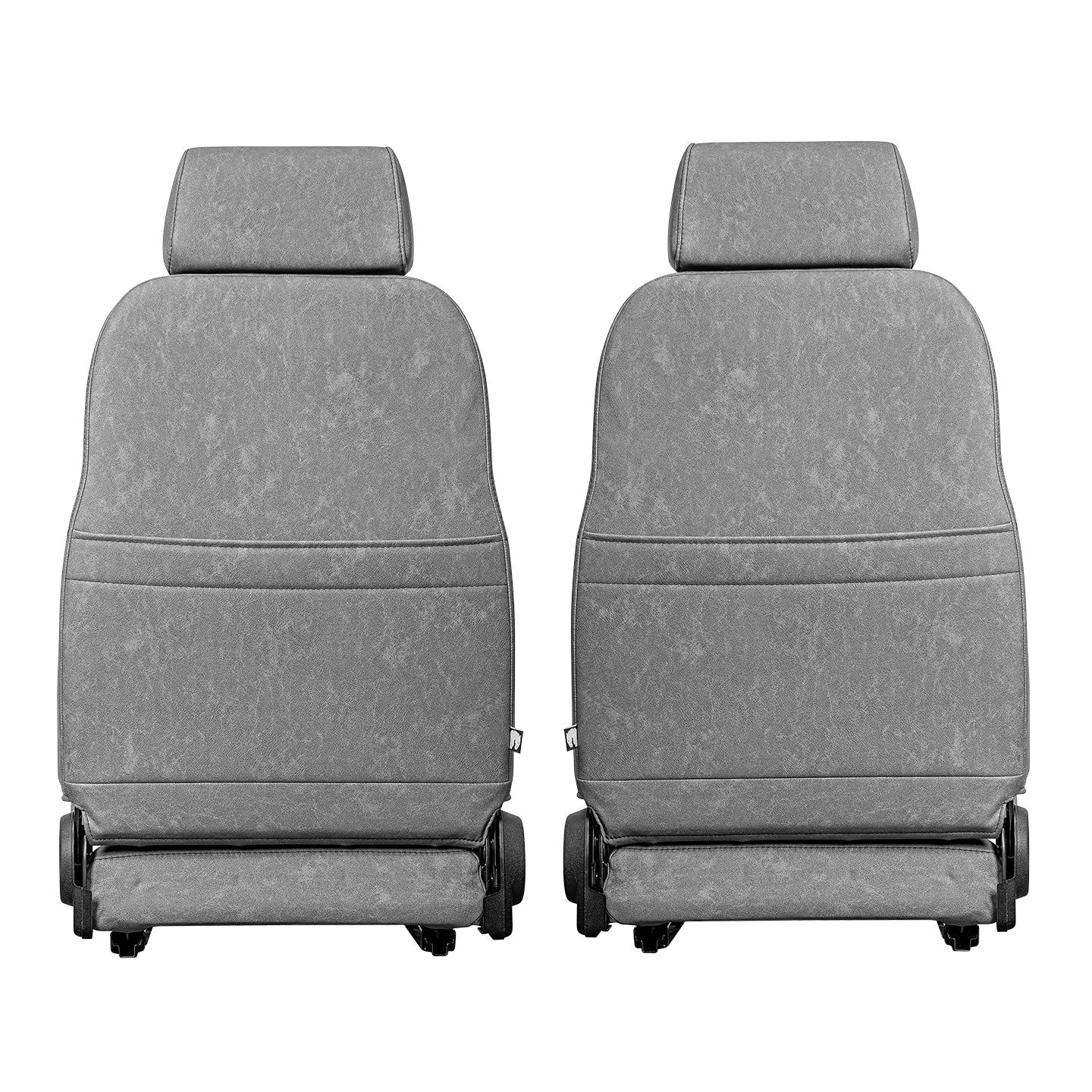 Premium Gray Diamond Stitched Front Bucket Seats, 1966-77 Ford Bronco
