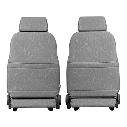 Premium Gray Diamond Stitched Front Bucket Seats, 1966-77 Ford Bronco