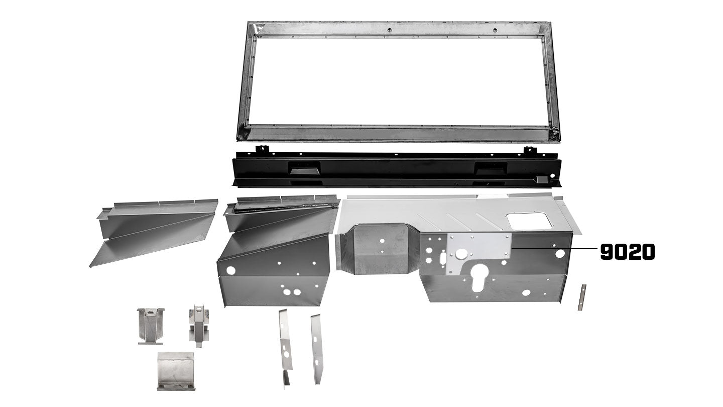 Clutch/Brake Pedal to Firewall Reinforcement Panel