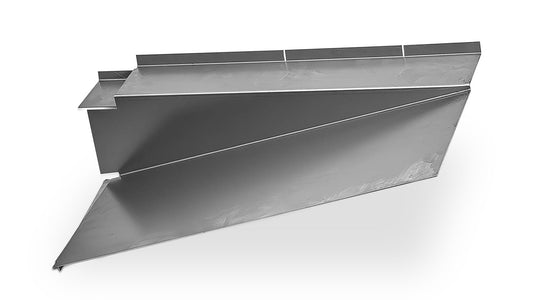 Bronco passenger-side upper cowl panel with bolt holes, replacement part for 1966-67 models