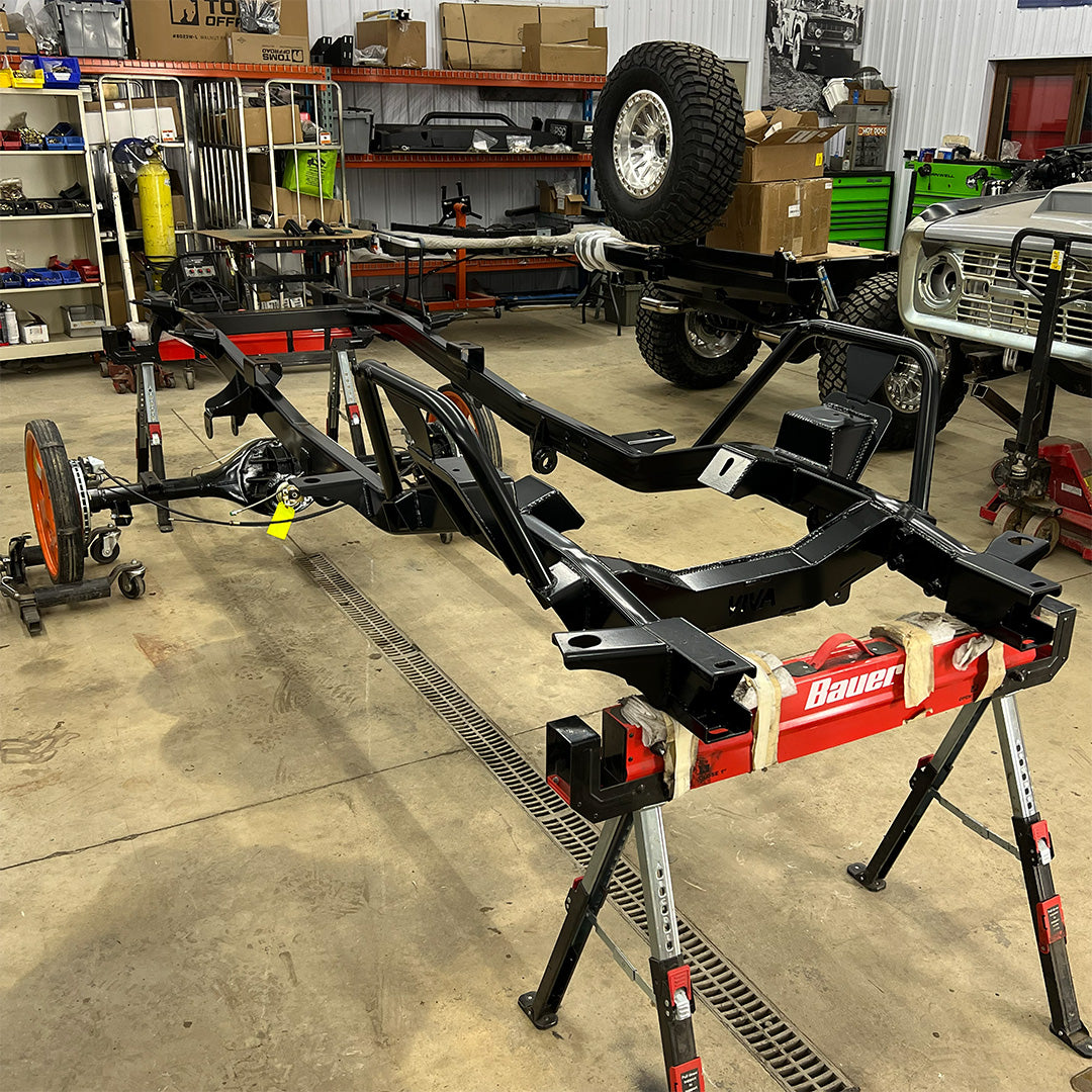 Signature Rolling Chassis for 1966-77 Ford Bronco by TOMS OFFROAD & VIVA Chassis