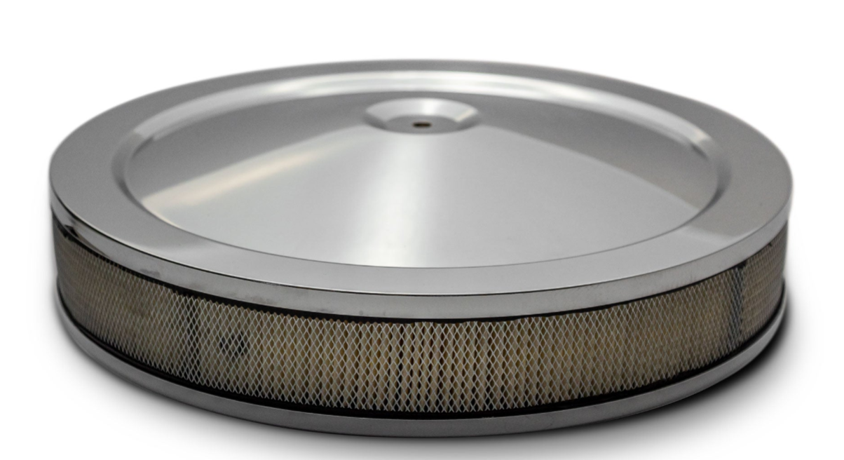 12" Chrome Air Cleaner for HEI Ignition, 1966-77 Ford Bronco - BLEM AA