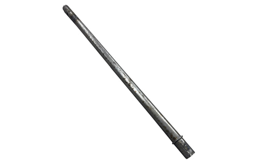 Chrome automatic steering column shift tube for 73-75 Ford Bronco, close-up detail