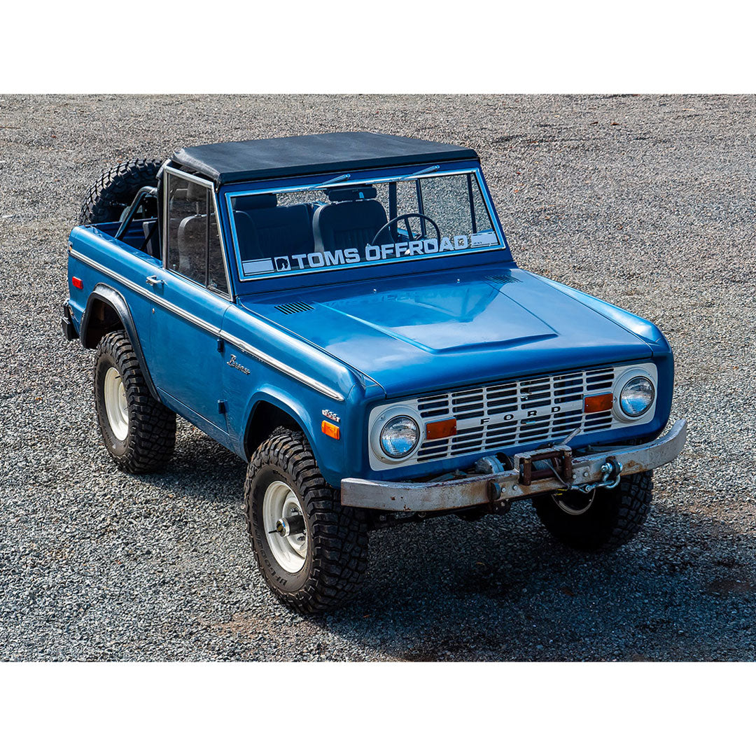 Interior Bar Top Skin, Standard Style Black Breezer, 1966-77 Ford Bronco