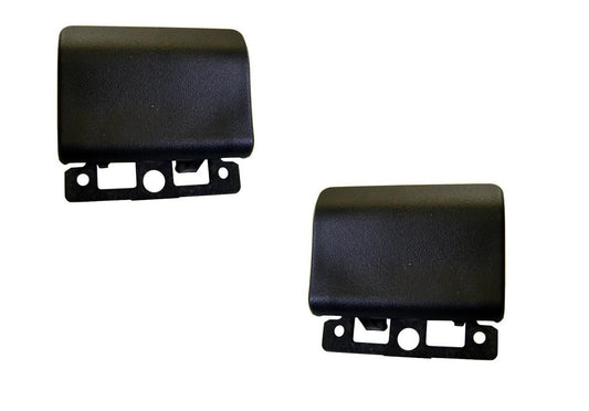 Black metal door paddle handles for Ford Bronco, close-up detail
