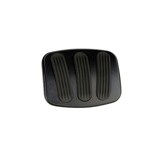 Black Billet Aluminum Brake/Clutch Pedal Pad w/Rubber Grips