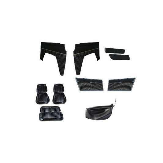 Black Vinyl Interior Trim Kit for Hard Top, 1968-76 Ford Bronco
