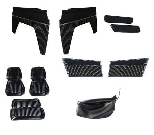 Vinyl Interior Trim Kit, Black 1968-76 Ford Bronco
