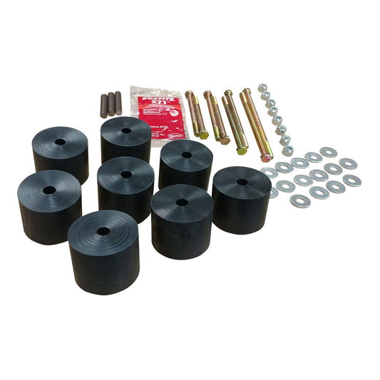 Polyethylene Body Lift Kit w/Mounting Hardware - 1"