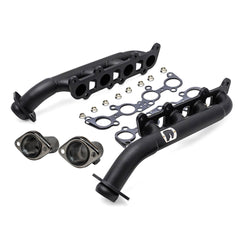 Black Ceramic Headers for 5.0L Coyote Conversions in 1978-1979 Ford Bronco