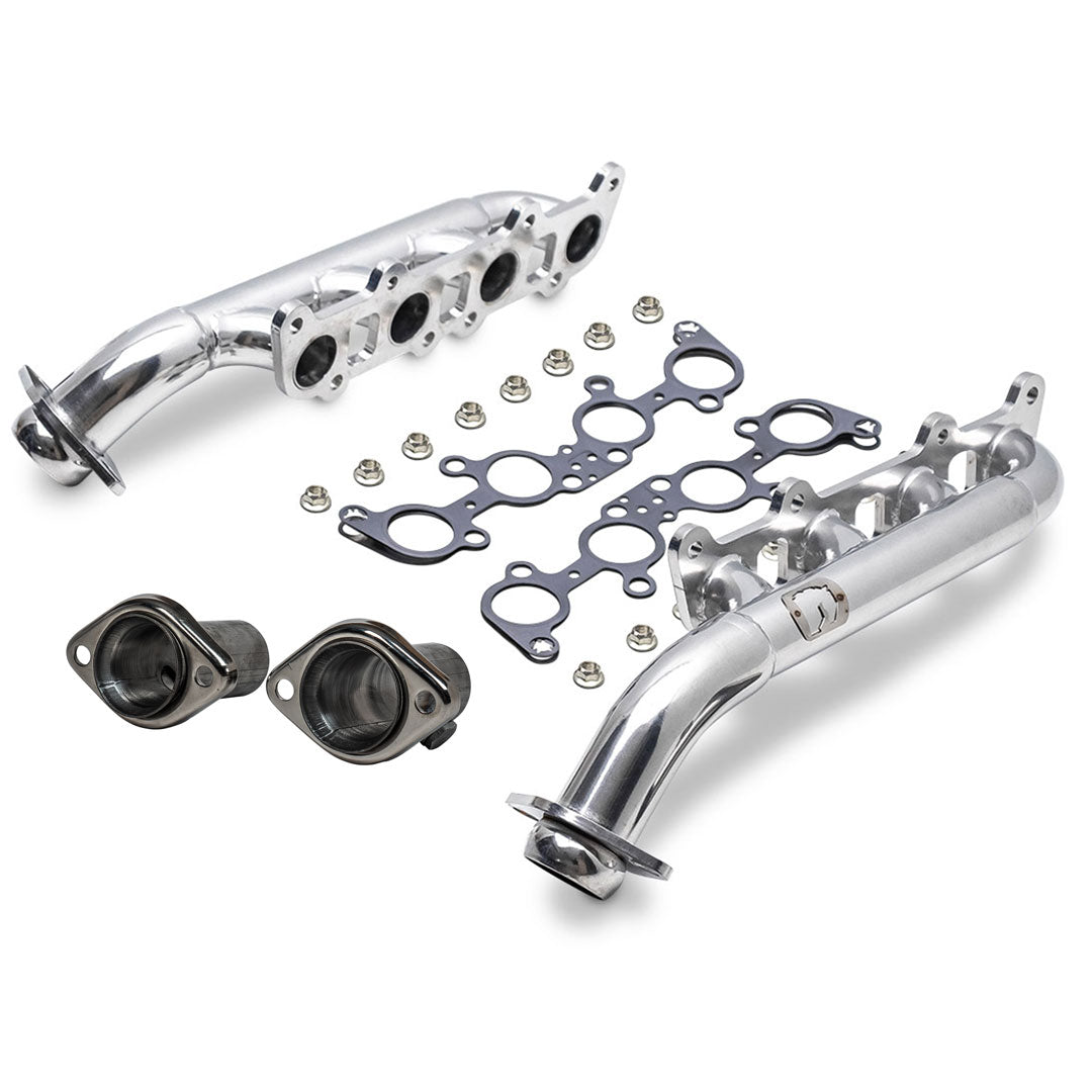 Polished Ceramic Headers for 5.0L Coyote Conversion