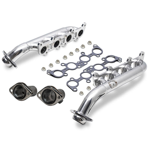 Polished Ceramic Coyote Swap Headers, 1966-96 Ford Bronco & 1967-97 Ford Truck