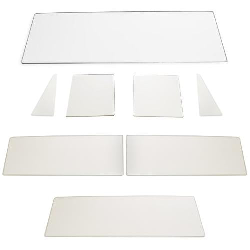 Complete Glass Kit for 66-77 Broncos w/Full Hard Top, OE Quality, Clear