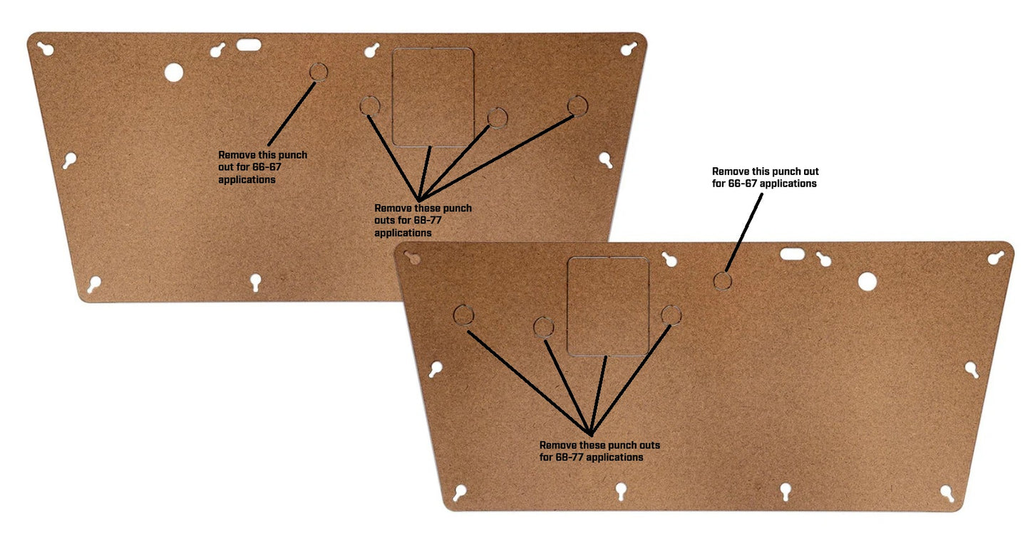 Builder Door Panel Blanks, 1966-77 Ford Bronco