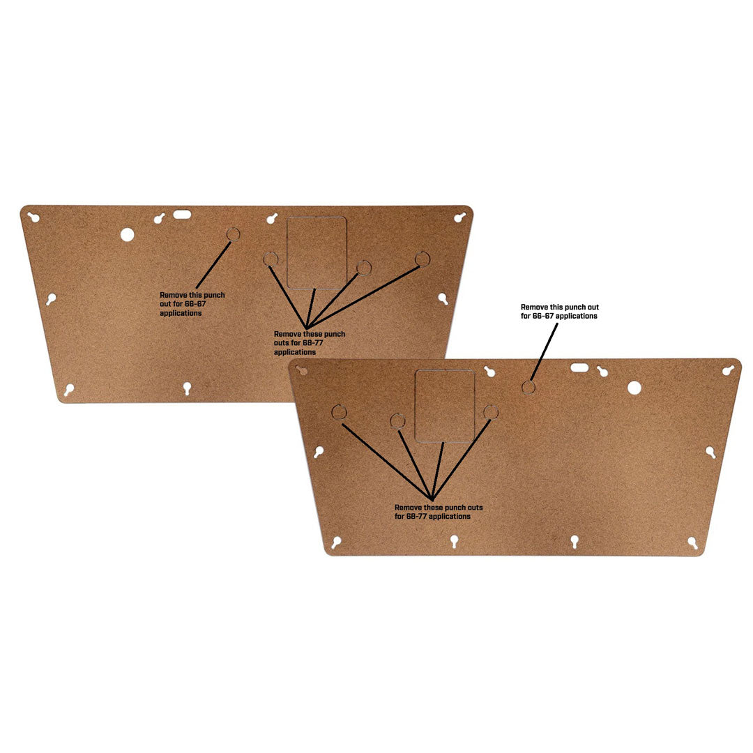 Builder Door Panel Blanks, 1966-77 Ford Bronco