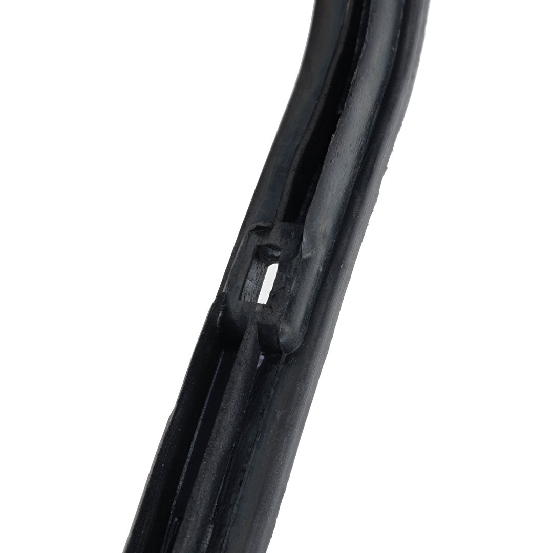 Pair of black rubber vent window seals for 1967-72 Ford truck, side view