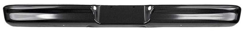 Black painted rear bumper with mounting brackets for 1964-72 Ford truck, side view