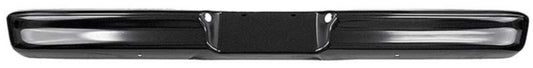Black painted rear bumper with mounting brackets for 1964-72 Ford truck, side view
