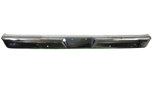 Chrome Front Bumper with License Plate Holes, 1967-78 Ford Truck