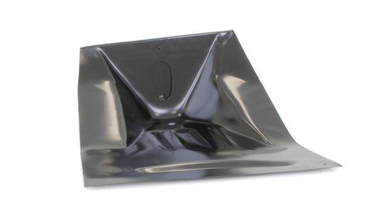 Black universal front cab mounts with bolt holes, side view