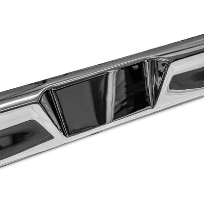 Front Chrome Bumper w/o License Plate Holes, 90 Degree Ends, 1967-79 Ford Truck & 1978-79 Ford Bronco