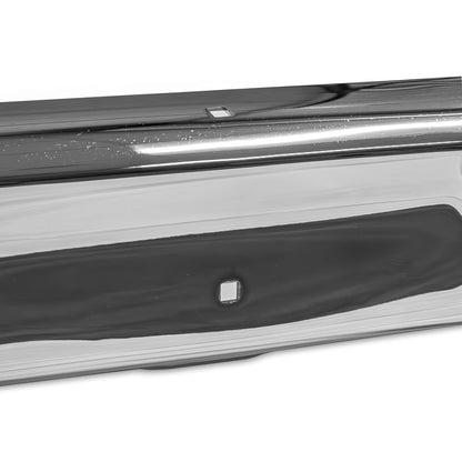 Front Chrome Bumper w/o License Plate Holes, 90 Degree Ends, 1967-79 Ford Truck & 1978-79 Ford Bronco