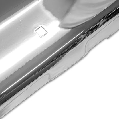 Front Chrome Bumper w/o License Plate Holes, 90 Degree Ends, 1967-79 Ford Truck & 1978-79 Ford Bronco