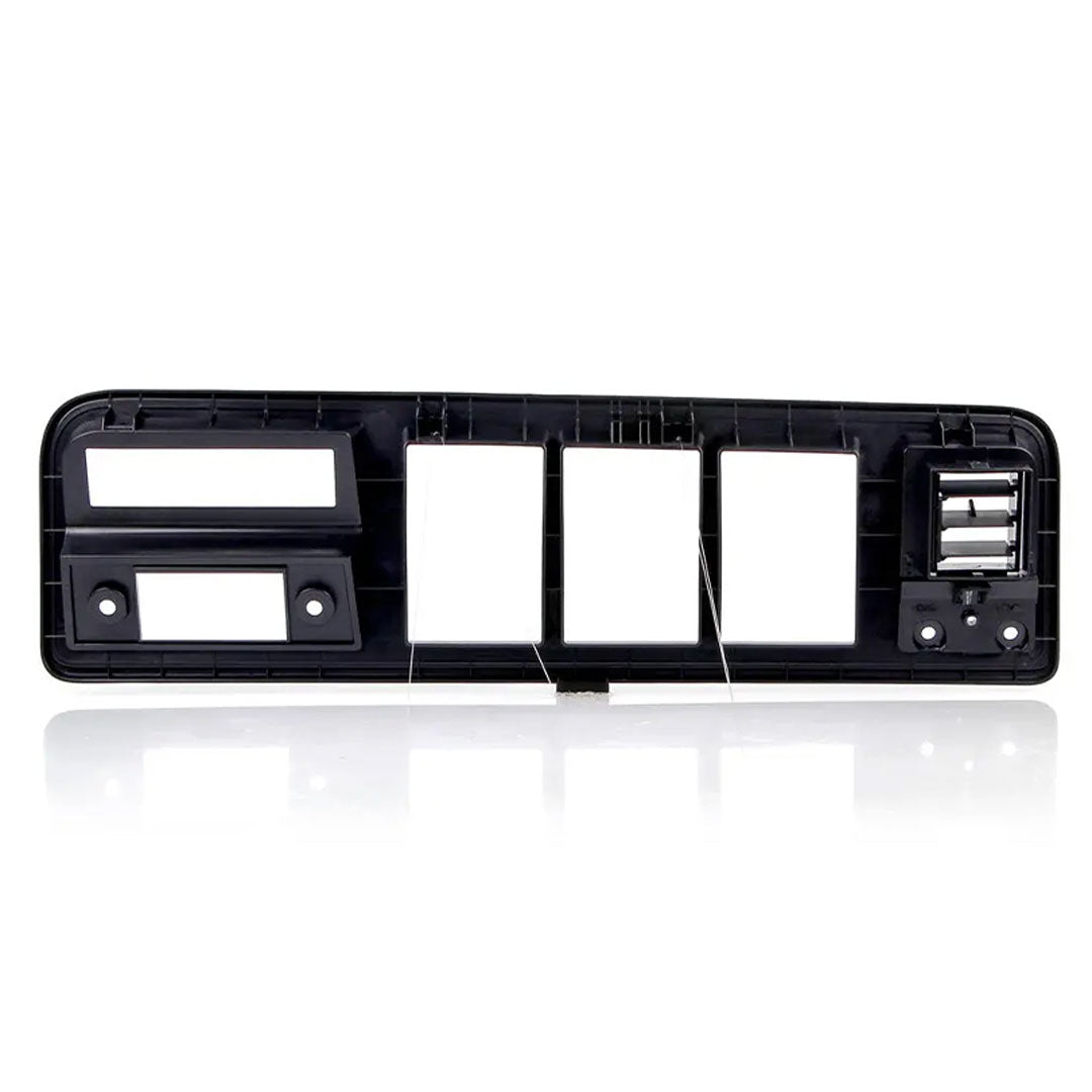 Chrome/Woodgrain Dash Bezel with A/C, 1973-79 Ford Truck & 1978-79 Bronco