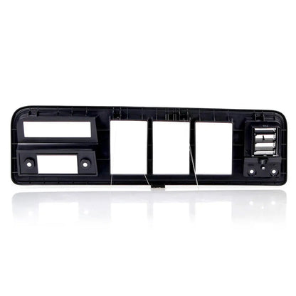 Chrome/Woodgrain Dash Bezel with A/C, 1973-79 Ford Truck & 1978-79 Bronco