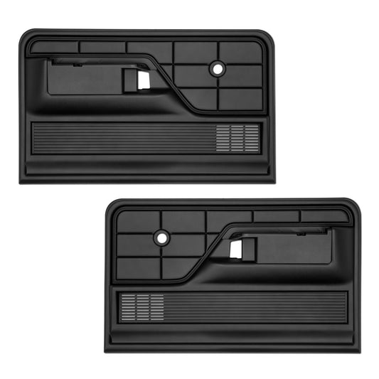 Black XLT Style Door Panels, 1973-79 Ford Truck & 1978-79 Bronco