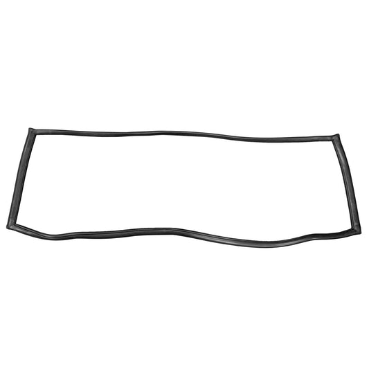 Black rubber windshield seal for classic Ford trucks and Broncos, side profile