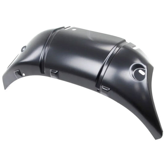 Passenger side rear wheel well for 1973-79 Ford truck, metal construction, side view