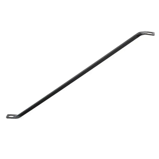 Black steel bedside brace with mounting holes for 1970s Ford truck, side view