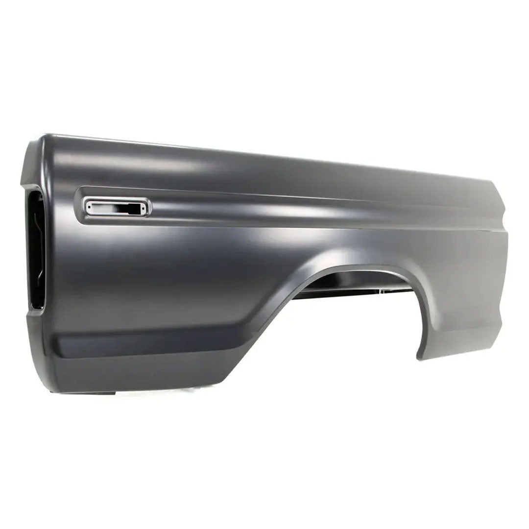 Passenger Bedside Assembly, No Fuel Door, Short Bed, 1973-79 Ford Styleside Truck