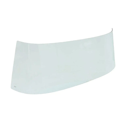 Smoke-tinted windshield for classic Ford trucks, side profile showing curvature