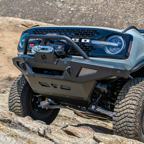 Front Bumper Package | Bumper | Skid Plate | Winch Mount | Bull Bar, 2021+ Ford Bronco