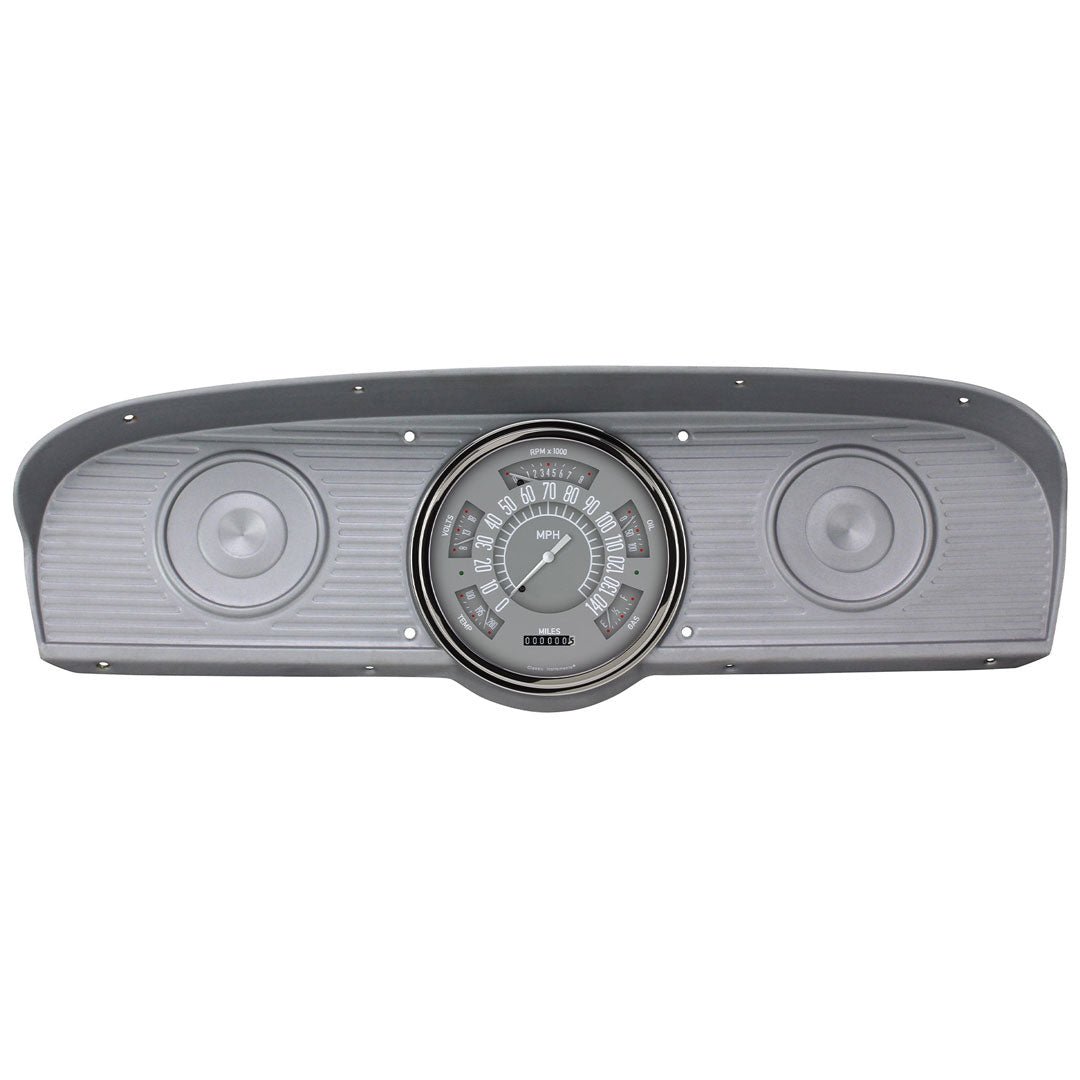 Classic Instruments Gauge Cluster, Gray, 1961-66 Ford Truck