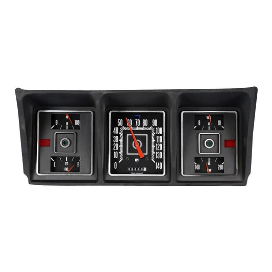 Classic Instruments Electric Gauge Cluster, Black, 1973-79 Ford Truck & 1978-79 Bronco