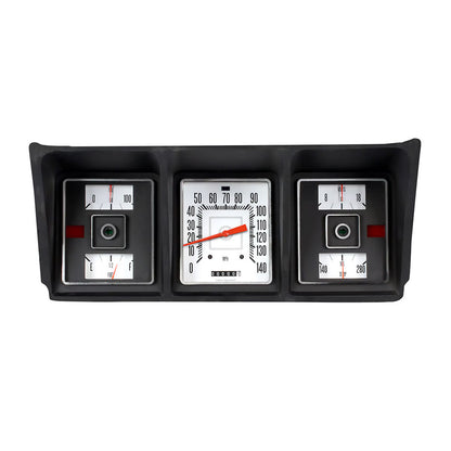 Classic Instruments Electric Gauge Cluster, White, 1973-79 Ford Truck & 1978-79 Bronco