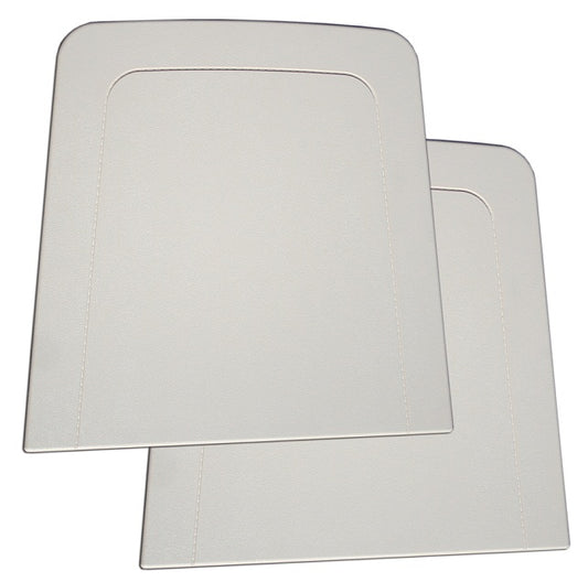 Parchment Front Seat Back Trim Panels, ABS, 67-77 Ford Bronco