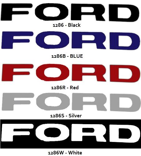 Grille Letter Vinyl Stickers, FORD, 5 Colors Available!