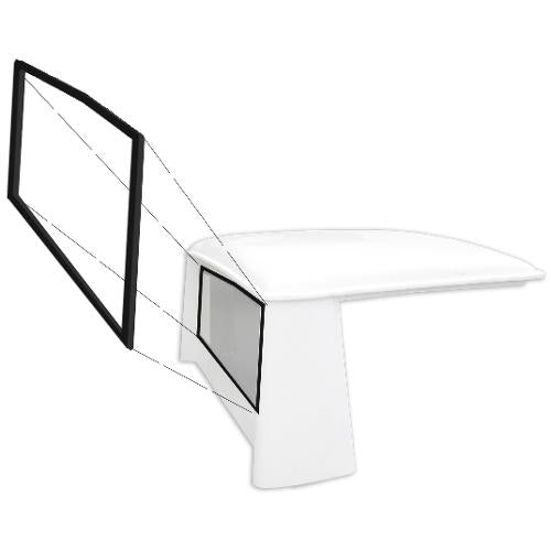 Slotted Half Cab Rear Window Seal, 66-77 Ford Bronco