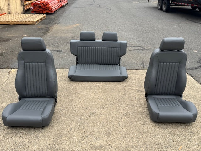 Premium Gray Early Bronco Seats - Front & Rear