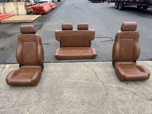 PREMIUM WALNUT EARLY BRONCO SEATS - FRONT & REAR