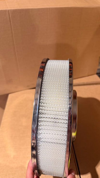 12" Chrome Air Cleaner for HEI Ignition, 1966-77 Ford Bronco - BLEM AA