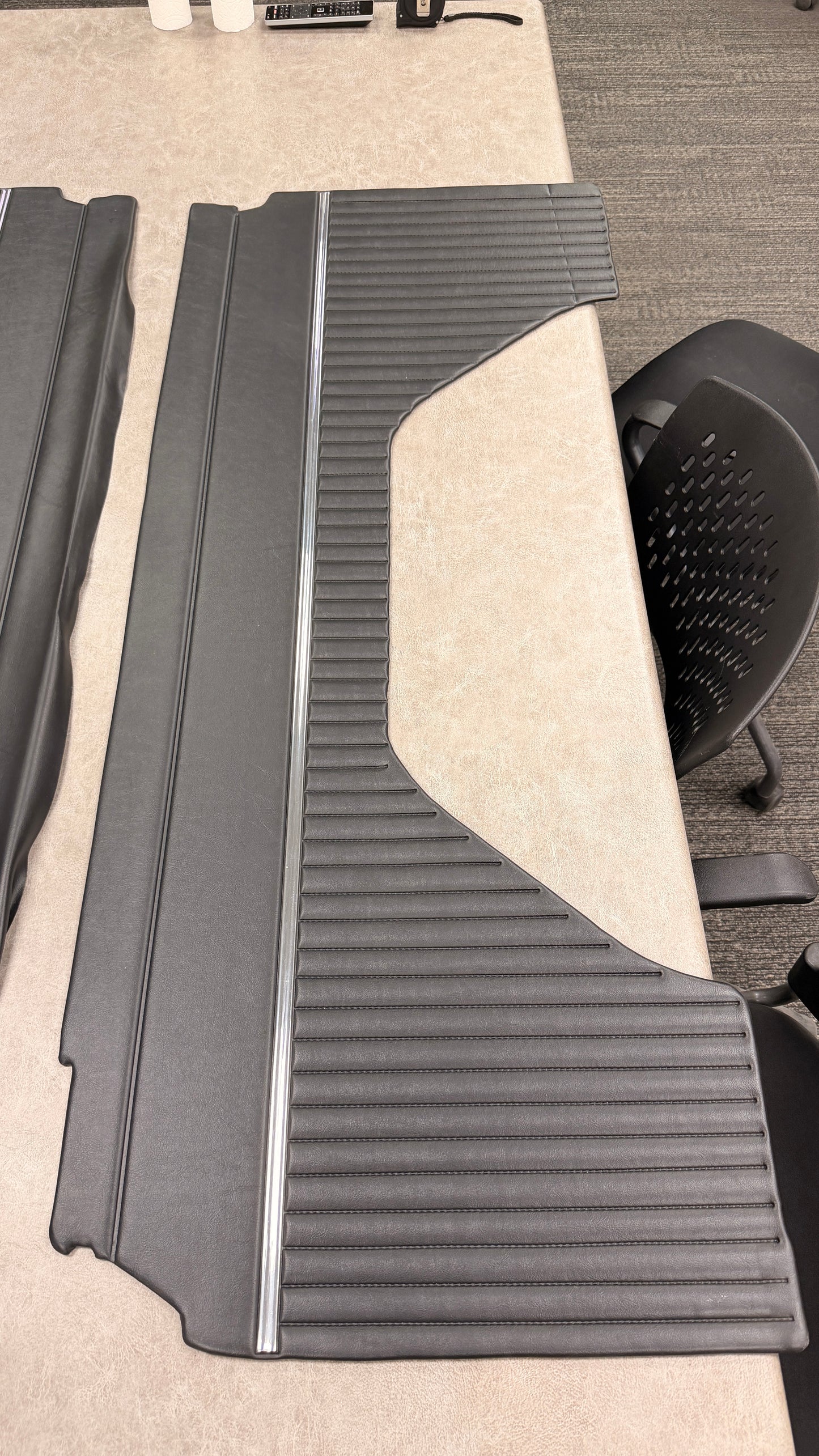 Black Vinyl Quarter Panel Inserts for Soft Top, 1977 Ford Bronco - BLEM AA