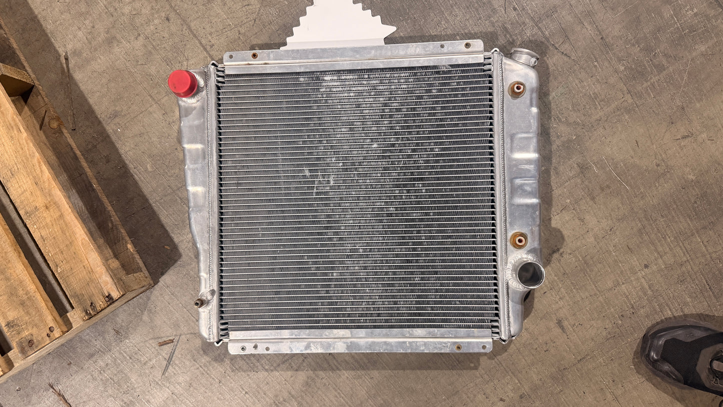 3-Core Aluminum Early Bronco Radiator for 1966-77 Ford Bronco, BLEM AA