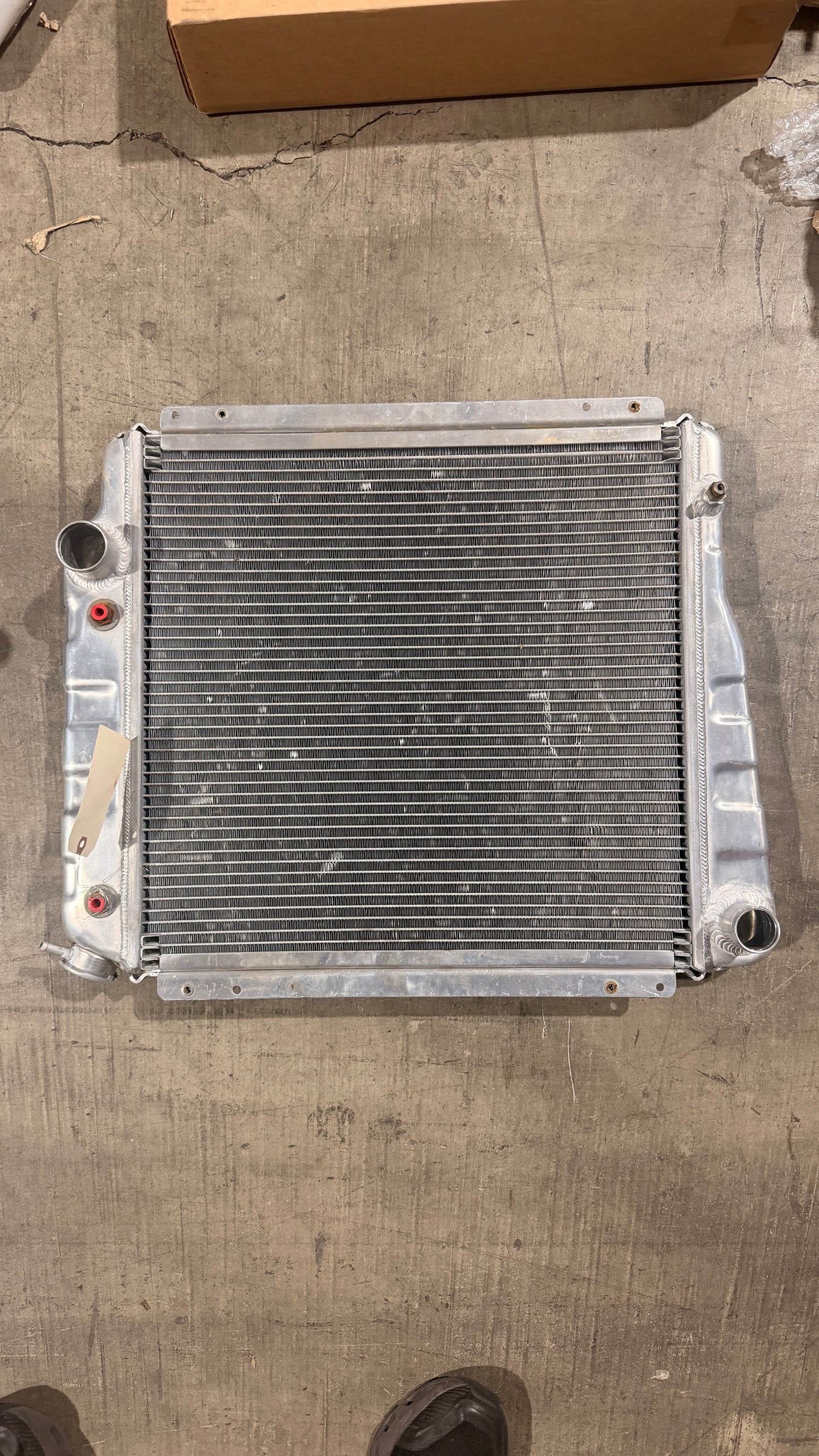 3-Core Aluminum Early Bronco Radiator for 1966-77 Ford Bronco, BLEM AA