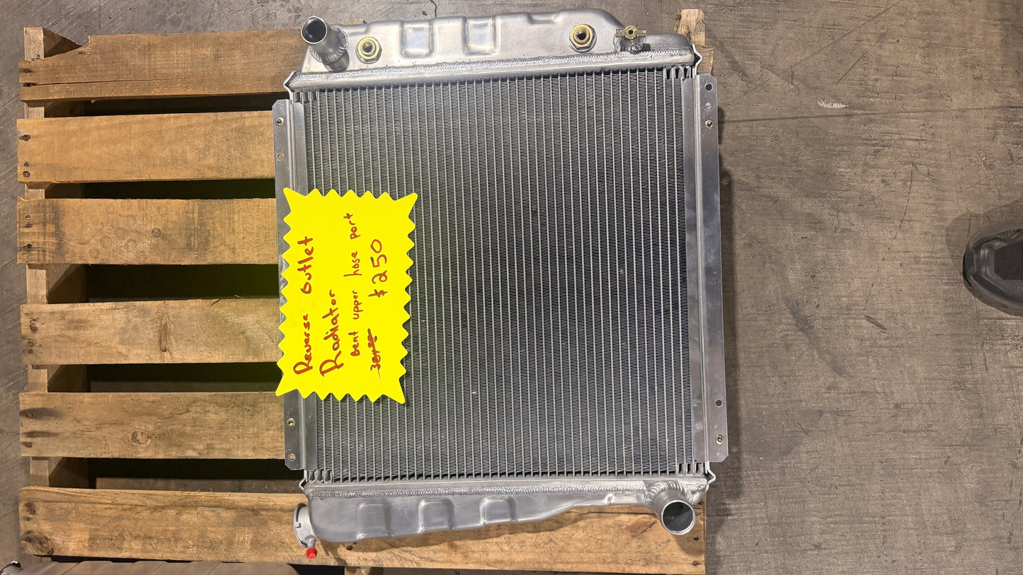 Reverse Flow 3-Core Aluminum Radiator for Early Bronco, SBF V8 w/EFI, BLEM AA